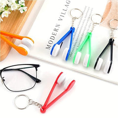 10pcs Portable Eyeglasses Cleaner Double Sided Wipe Cleaner Eyeglasses Cleaning