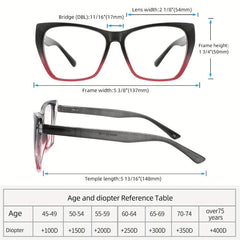 4pcs Anti Light Glasses Butterfly Frame Spring Hinge Reader Anti glare