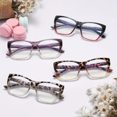 4pcs Anti Light Glasses Butterfly Frame Spring Hinge Reader Anti glare