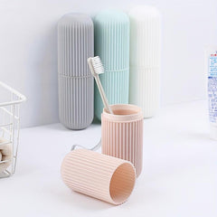 Portable Toothbrush Storage Box Gargle Cup Holder