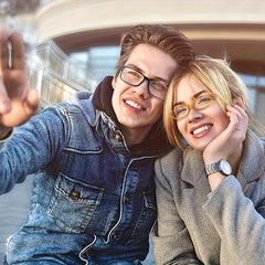Stylish Pattern Print Light Blocking Reading Glasses for Women