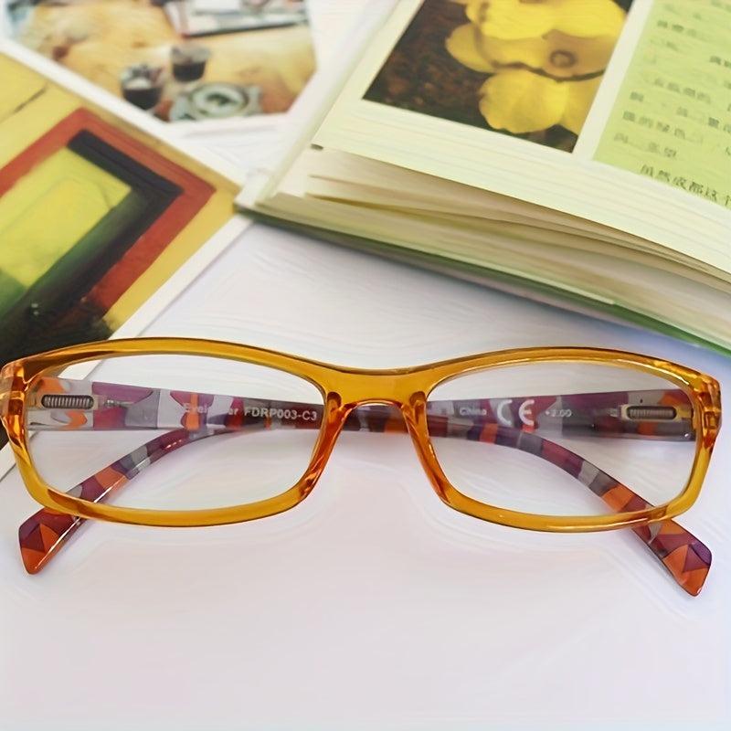 Stylish Pattern Print Light Blocking Reading Glasses for Women
