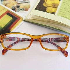 Stylish Pattern Print Light Blocking Reading Glasses for Women