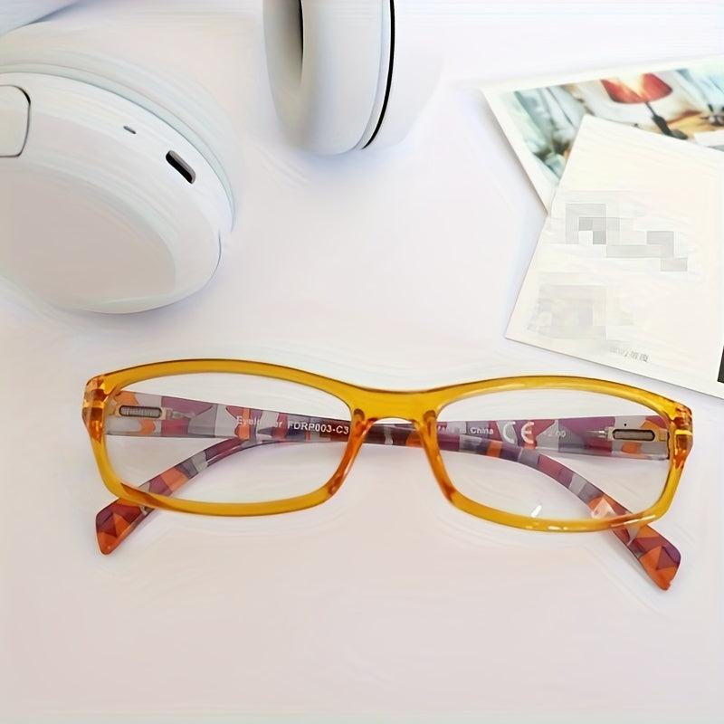 Stylish Pattern Print Light Blocking Reading Glasses for Women