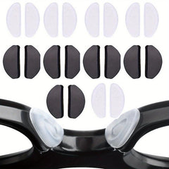 10Pairs Silicone Adhesive Glasses Nose Pads Non Slip Relieve Stress For Glasses