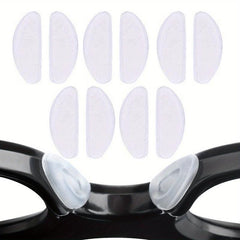 10Pairs Silicone Adhesive Glasses Nose Pads Non Slip Relieve Stress For Glasses