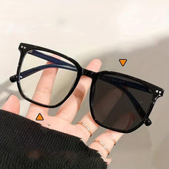 Light Sensing Glasses Large Frame Net Red Anti Light Changing Glasses