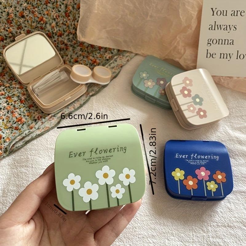 Portable Girl Heart Lens Box for Contact Lens Care