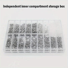 1000 Pcs Eyeglasses Screw Set Nose Bridge Support Leg Nuts Rimless Spacer Cap