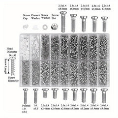 1000 Pcs Eyeglasses Screw Set Nose Bridge Support Leg Nuts Rimless Spacer Cap