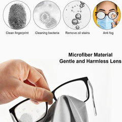 6pcs Eyeglass Cleaning Cloth Microfiber Lens Cleaner Set