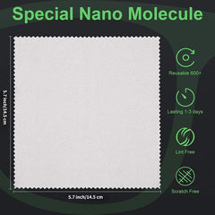 6pcs Eyeglass Cleaning Cloth Microfiber Lens Cleaner Set