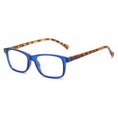 Readers Spring Hinge Squared Frame Glasses For Men And Women