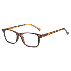 Readers Spring Hinge Squared Frame Glasses For Men And Women