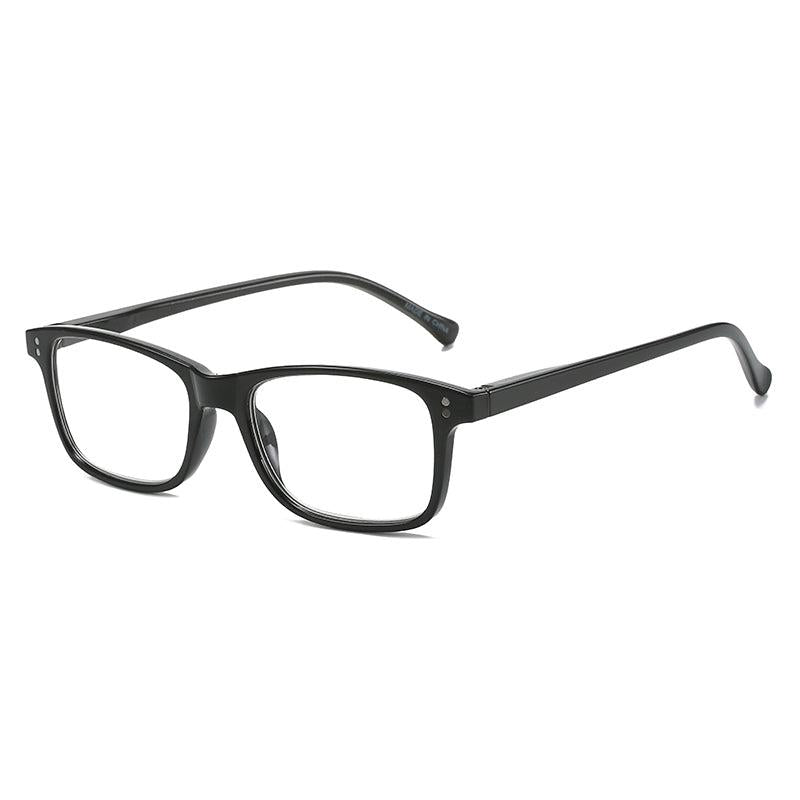 Readers Spring Hinge Squared Frame Glasses For Men And Women