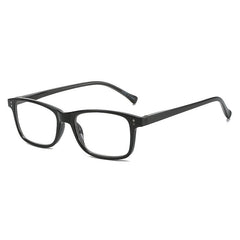 Readers Spring Hinge Squared Frame Glasses For Men And Women
