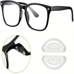10Pairs D-shaped Non-slip Silicone Nose Pads for Glasses