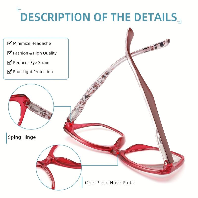Women's UV Blocking Glasses with Spring Hinges