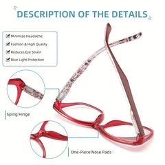 Women's UV Blocking Glasses with Spring Hinges