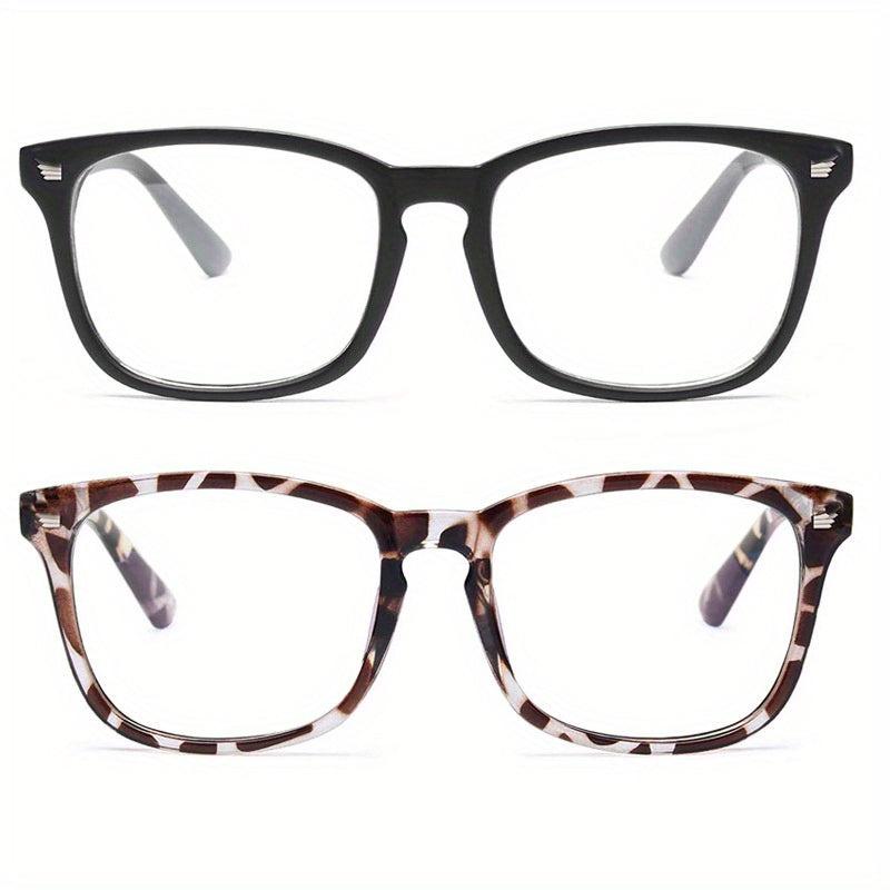Light Blocking Glasses 2 Pack for Eye Strain & UV Glare Protection