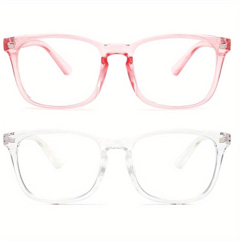 Light Blocking Glasses 2 Pack for Eye Strain & UV Glare Protection