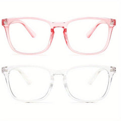Light Blocking Glasses 2 Pack for Eye Strain & UV Glare Protection