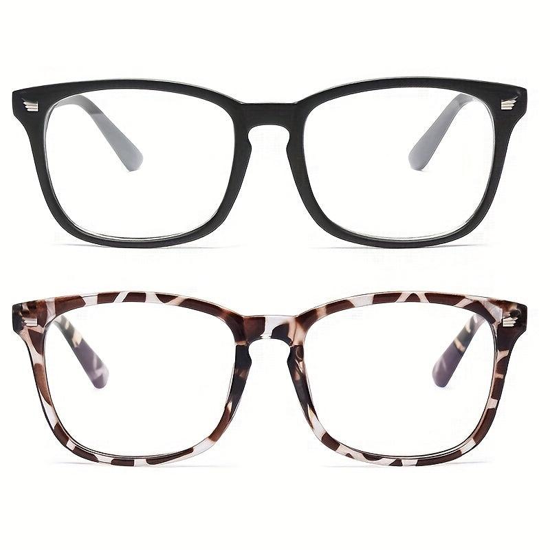 Light Blocking Glasses 2 Pack for Eye Strain & UV Glare Protection
