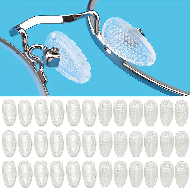 30Pairs Oval Silicone Anti Slip Nose Pads for Glasses