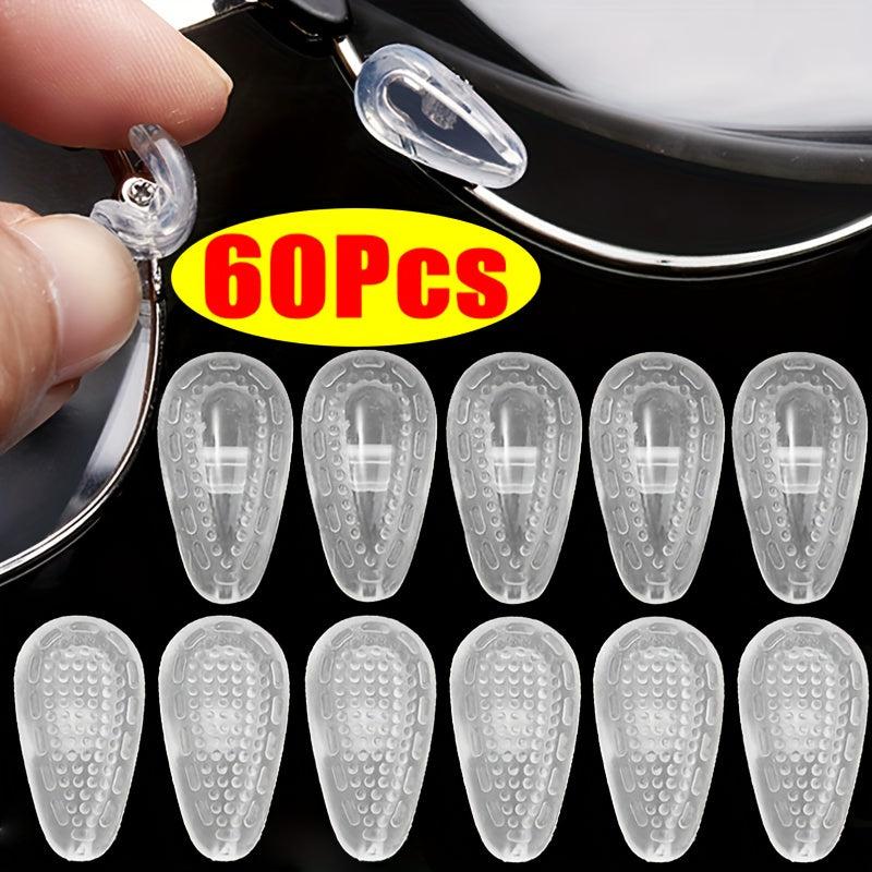 30Pairs Oval Silicone Anti Slip Nose Pads for Glasses