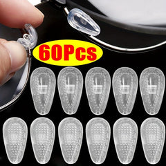 30Pairs Oval Silicone Anti Slip Nose Pads for Glasses