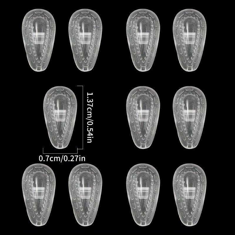 30Pairs Oval Silicone Anti Slip Nose Pads for Glasses