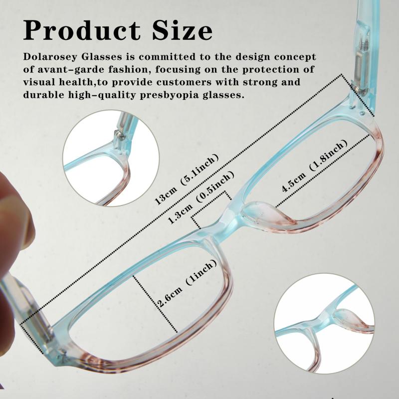 Bright Finish Readers Provide Ultra Clear Vision Spring Hinges Pattern