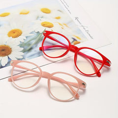 Light Blocking Glasses Clear Lens For Women & Men Reduce Eye Fatigue & UV Glare