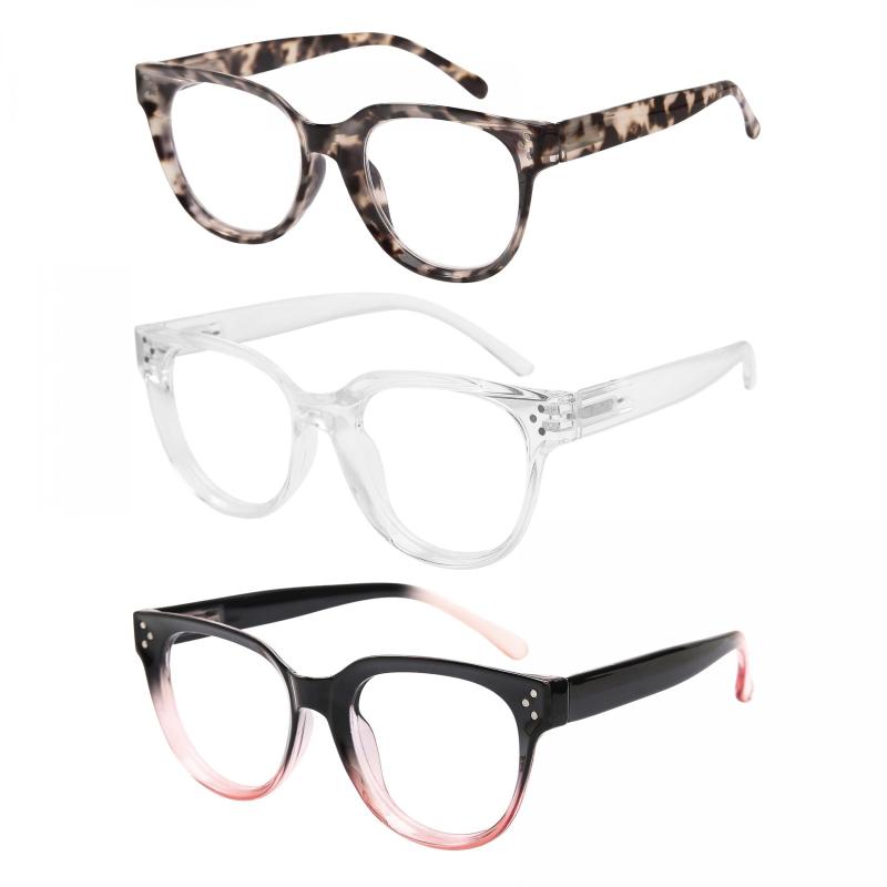 Light Blocking Reading Glasses for Women Anti Glare UV Eyeglasses