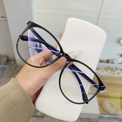 Anti Light Dental Frame Glasses Women's Oval Computer Phone Blocking Glasses