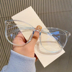 Anti Light Dental Frame Glasses Women's Oval Computer Phone Blocking Glasses