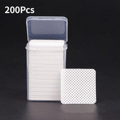 200pcs Glasses Cleaning Sheet Nail Polish Remover Cleaning Tool