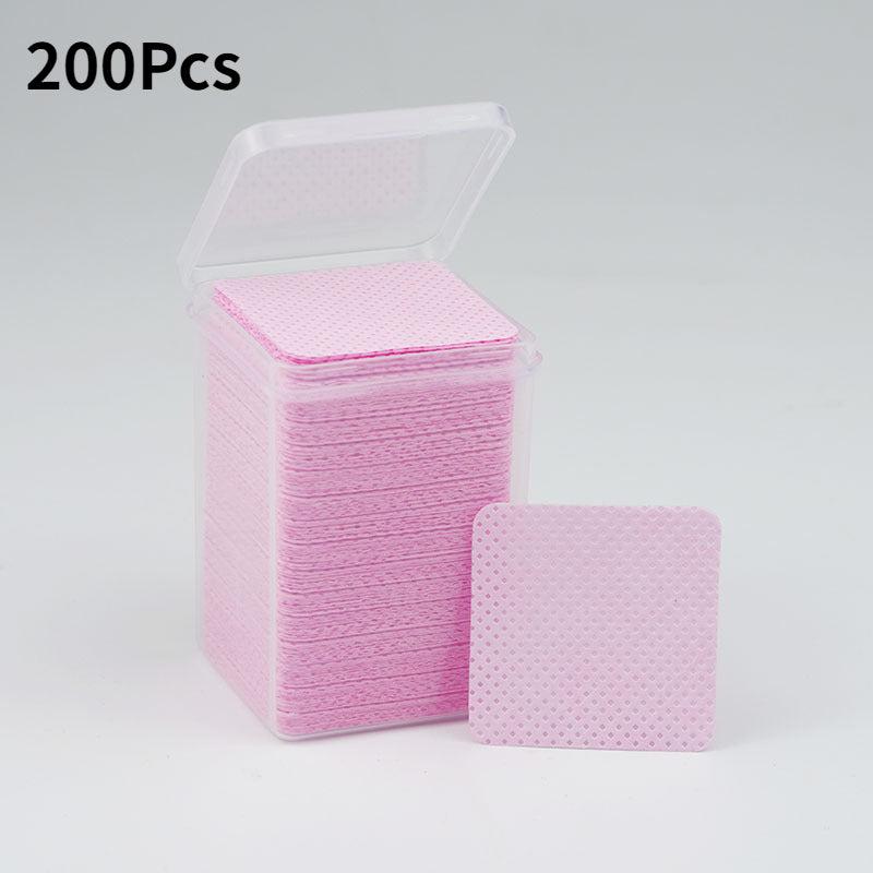 200pcs Glasses Cleaning Sheet Nail Polish Remover Cleaning Tool