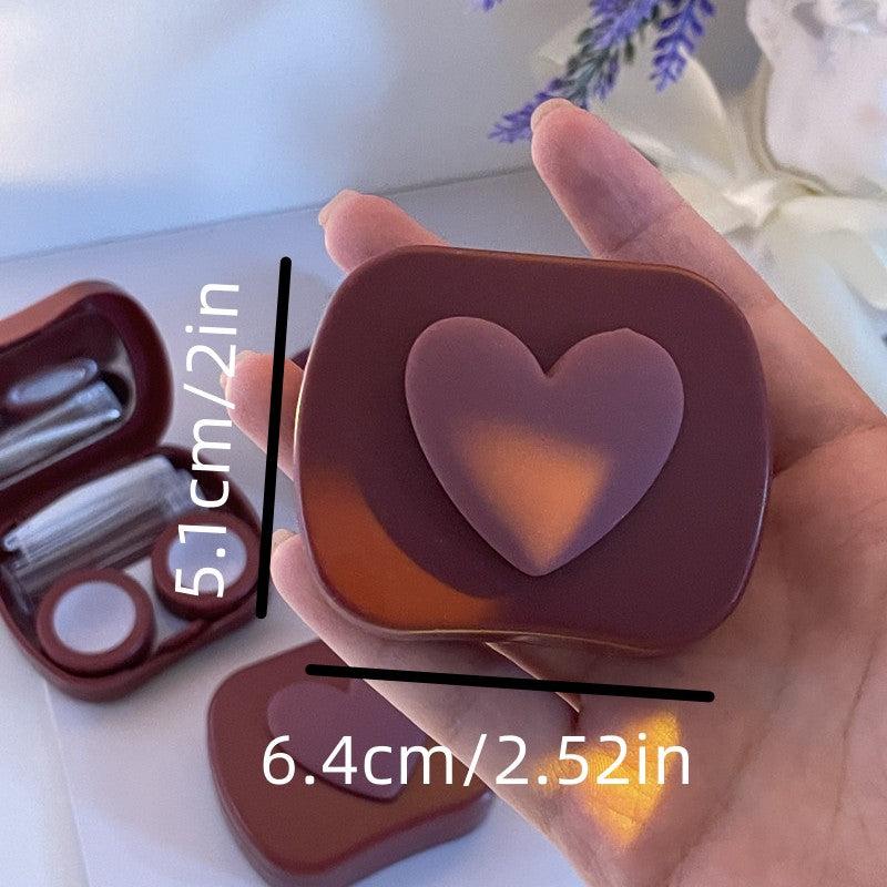Portable 3D Love Lens Case for Travel & Office Use