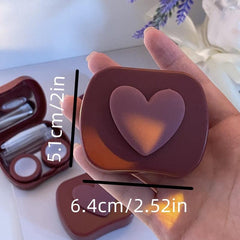 Portable 3D Love Lens Case for Travel & Office Use