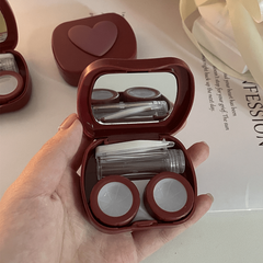 Portable 3D Love Lens Case for Travel & Office Use