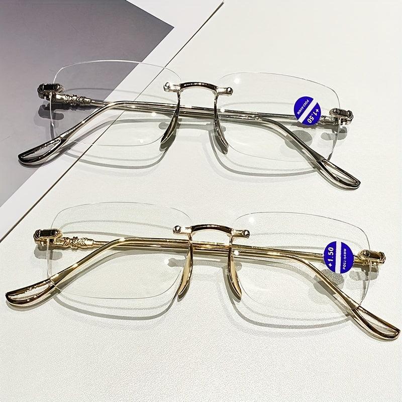 Reading Glasses Plastic Frame Light Blocking Unisex