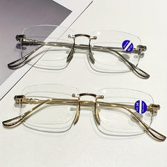 Reading Glasses Plastic Frame Light Blocking Unisex
