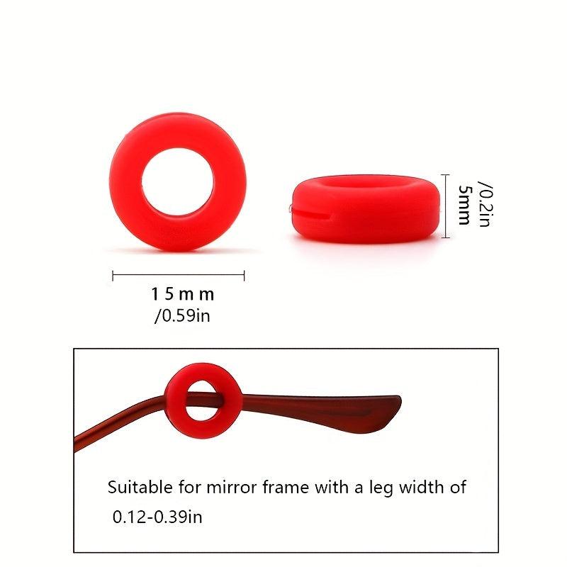 10 Pairs Ear Hook Glasses Silicone Non-slip Earmuffs