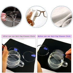 5 Reusable Anti-Fog Wipes for Glasses, Lens Cleaning Tool