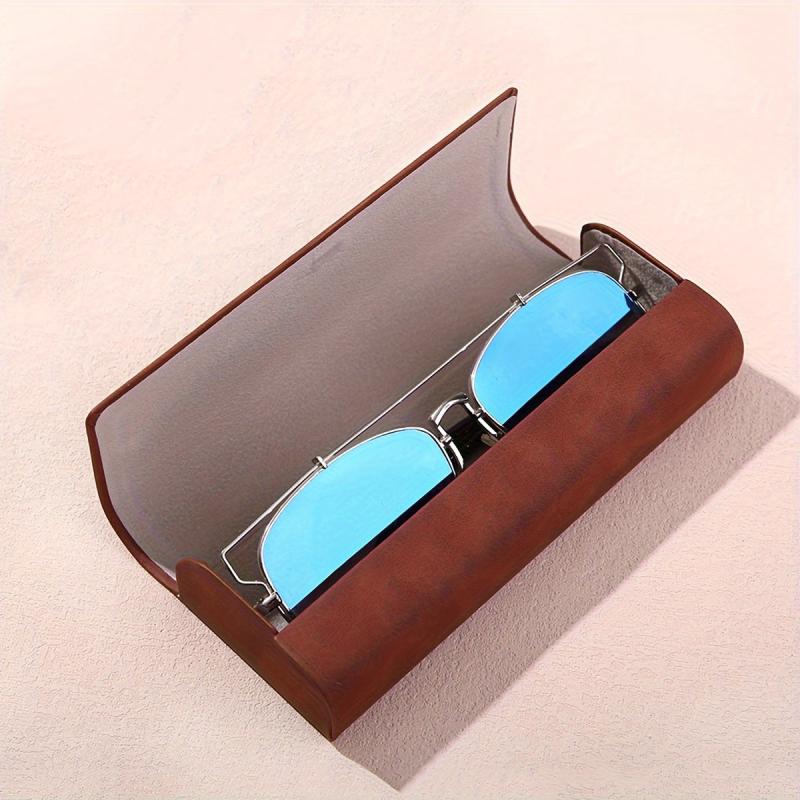 Retro PU Leather Glasses Case Sunglasses Case Pressure-resistant Eye Storage Box