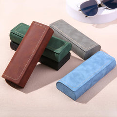 Retro PU Leather Glasses Case Sunglasses Case Pressure-resistant Eye Storage Box