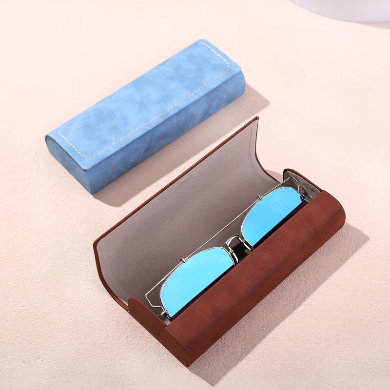 Retro PU Leather Glasses Case Sunglasses Case Pressure-resistant Eye Storage Box