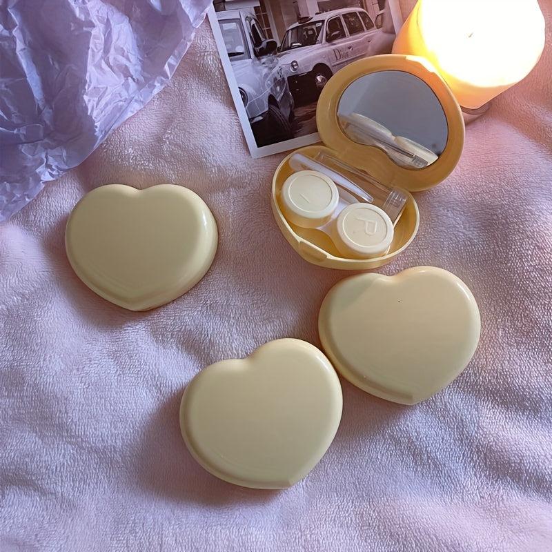 Solid Heart Shape Lens Organizer - Compact and Portable