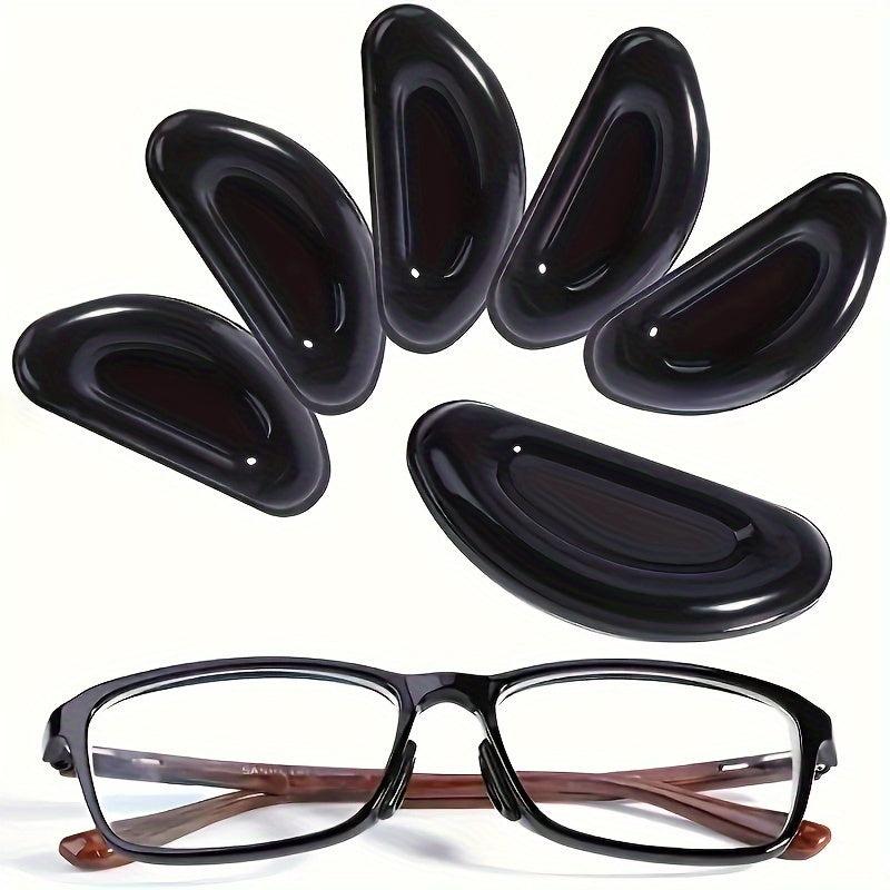 5Pairs Adhesive D-Shaped Non-Slip Silicone Nose Pads for Glasses